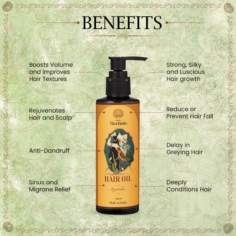 Hair Oil Product Image Benefits
