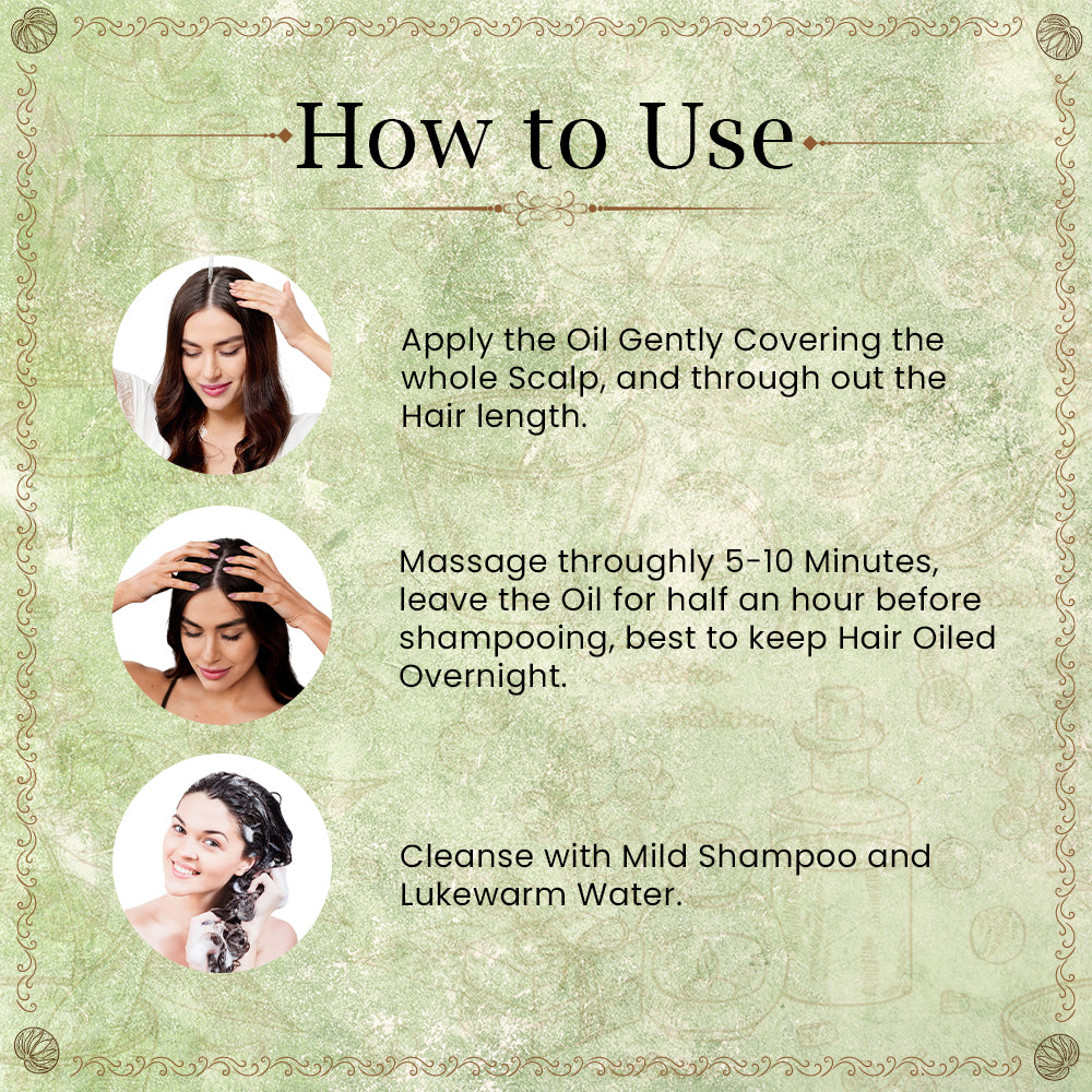 Hair Oil Product Image How to Use